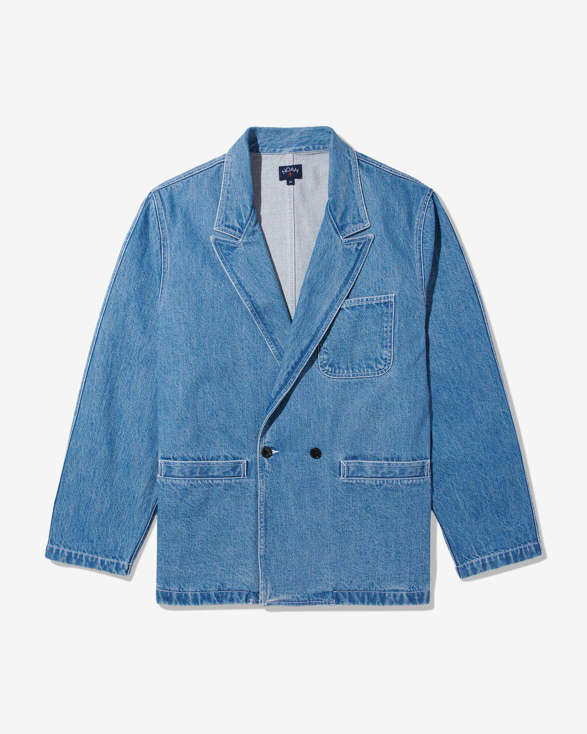Double-Breasted Denim Jacket