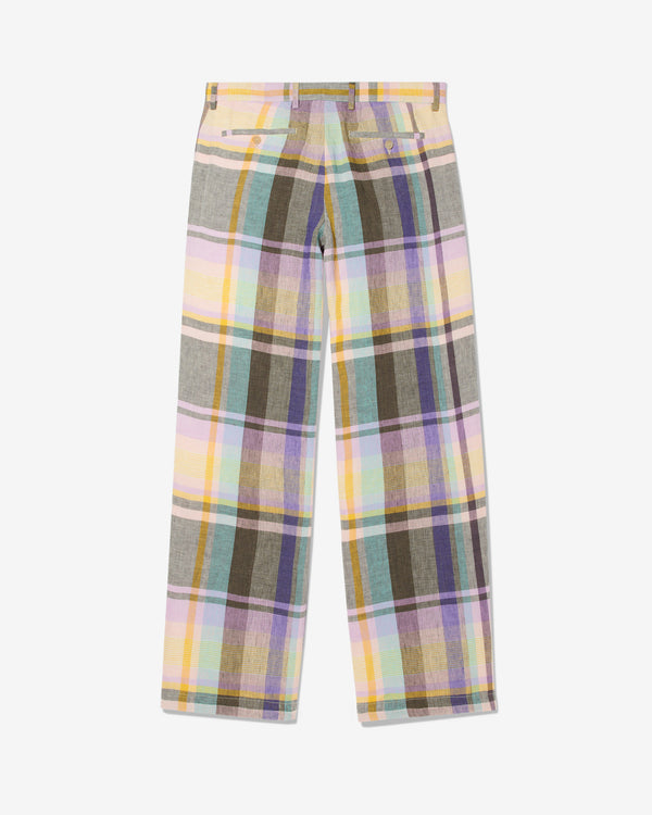 Noah - Double-Pleat Madras Trousers - Detail