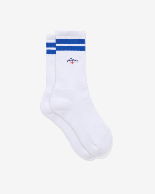 Noah - Striped Sock-White/Royal