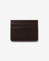 Noah - Faux Lizard Cardholder - Brown - Swatch