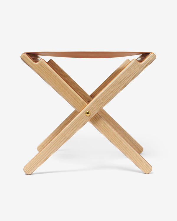 Noah - Leather Folding Stool - Detail