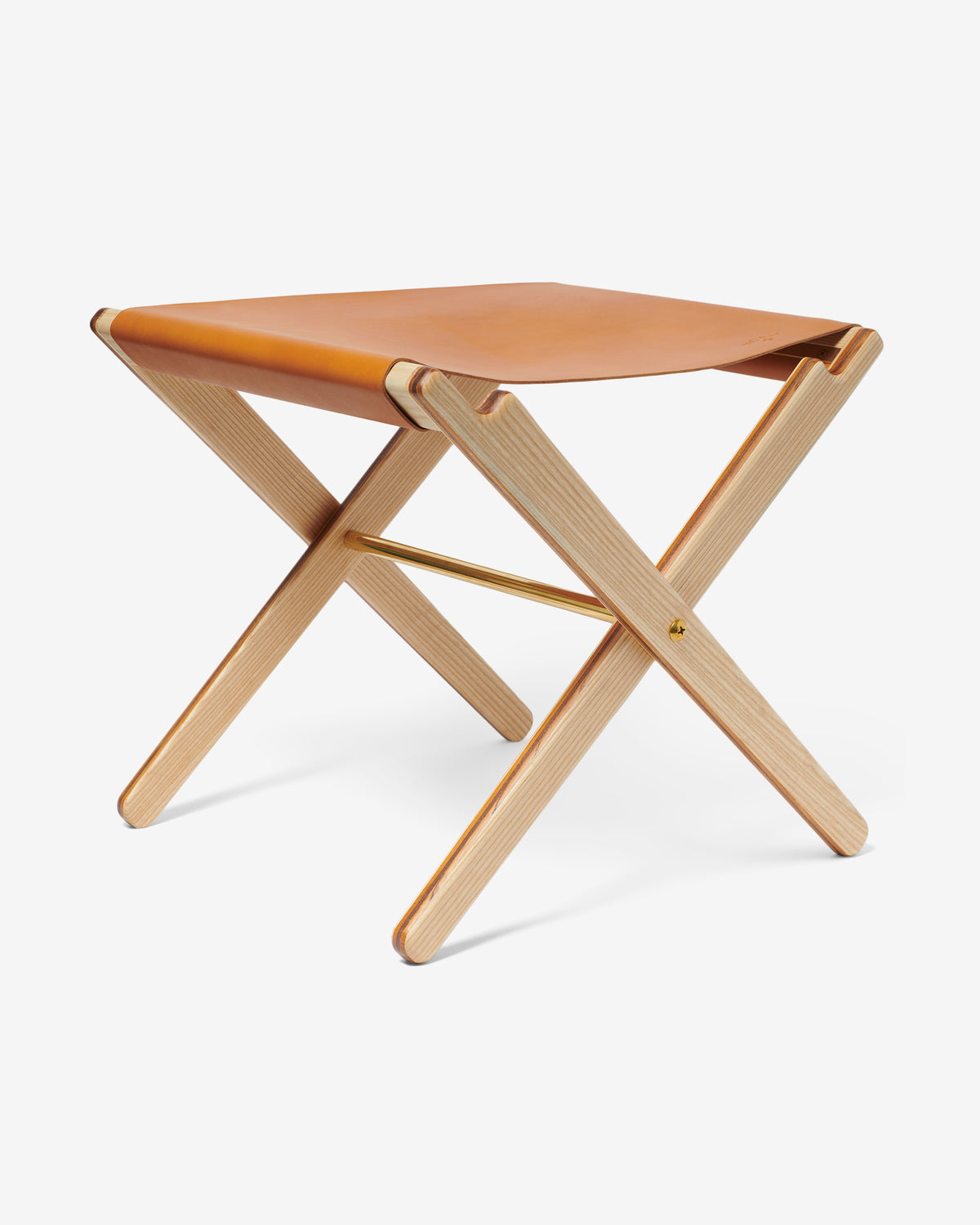 Leather Folding Stool