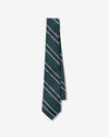 Noah - Striped Silk Necktie - Green - Swatch