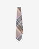 Noah - Linen Plaid Tie - Brown Plaid - Swatch