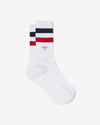 Noah - Athletic Stripe Sock - Navy / Red / White - Swatch