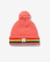 Noah - Rainbow Beanie - Pink - Swatch