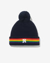 Noah - Rainbow Beanie - Dark Navy - Swatch