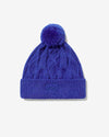 Noah - Fisherman Knit Beanie - Sapphire - Swatch