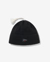 Noah - Wool Tassel Beanie - Black - Swatch