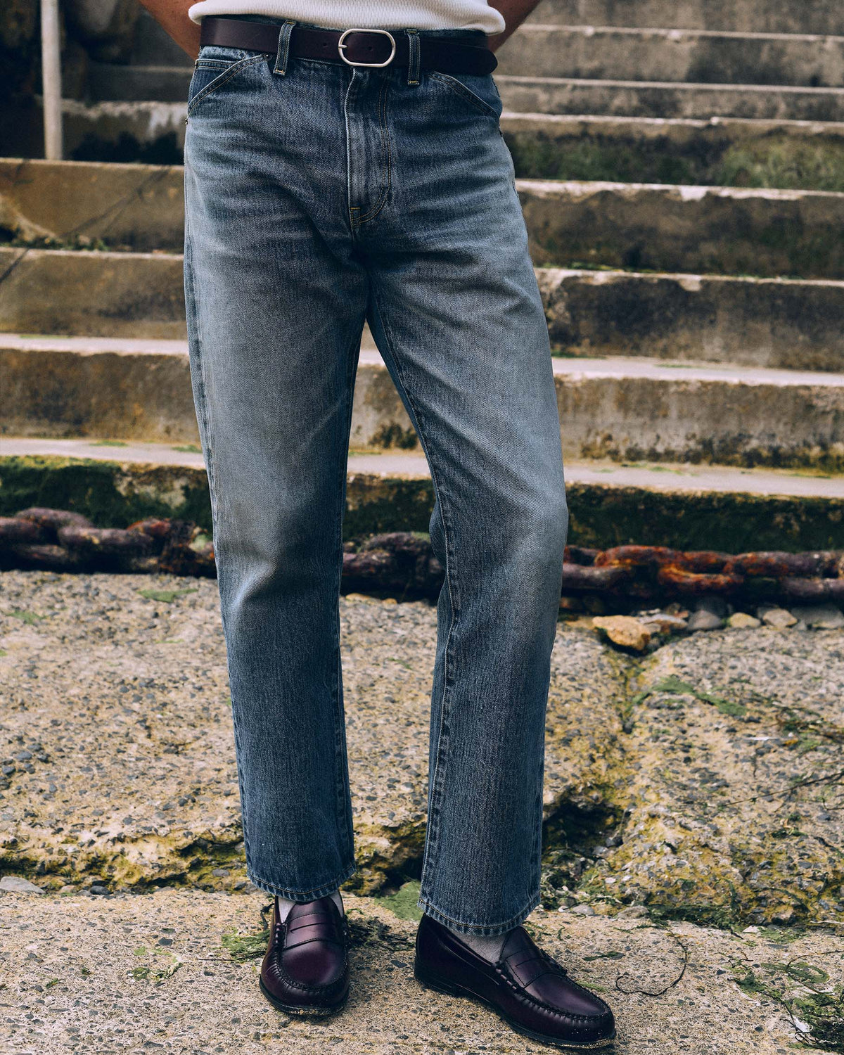 Washed Bootcut Jean