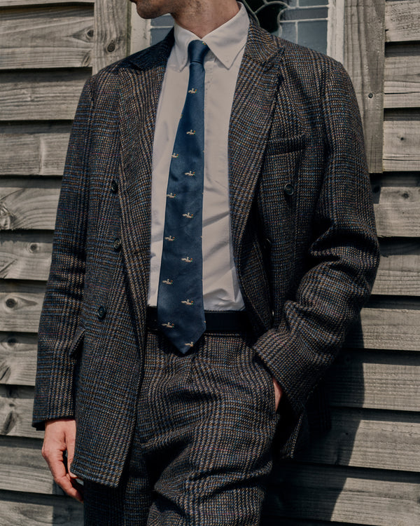 Noah - Irish Check Double-Breasted Jacket - Detail