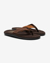 Noah - Tri-Color Suede Island Slipper - Brown Combo - Swatch