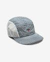 Noah - Gingham Runner Hat - Navy/White Gingham - Swatch