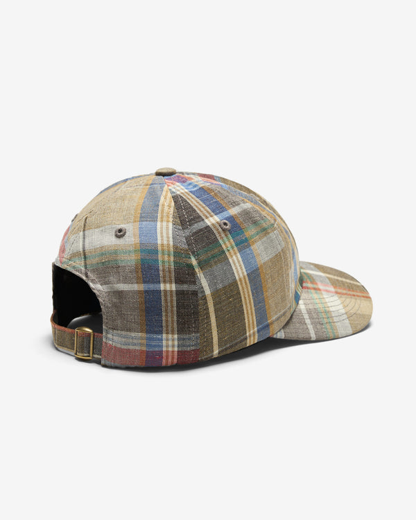 Noah - Linen Plaid 6-Panel - Detail