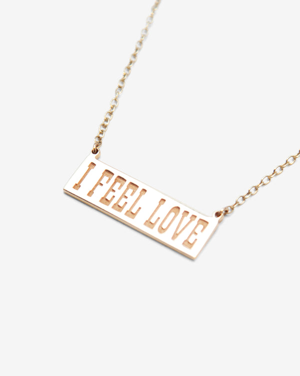 Noah - Noah x Donna Summer 'I Feel Love' Solid 14K Gold Necklace  (Pre-Order) - Detail