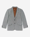 Noah - Herringbone Donegal Sack Jacket - Black/Grey - Swatch