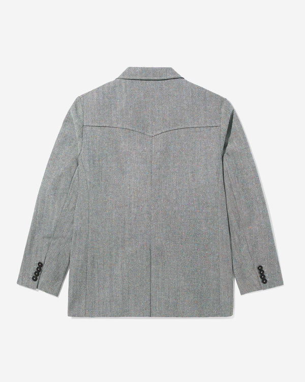 Noah - Herringbone Donegal Sack Jacket - Detail