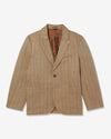 Noah - Linen Sack Jacket - Tan/Brown - Swatch