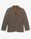 Noah - Glen Plaid Sack Jacket - Tan/Brown - Swatch