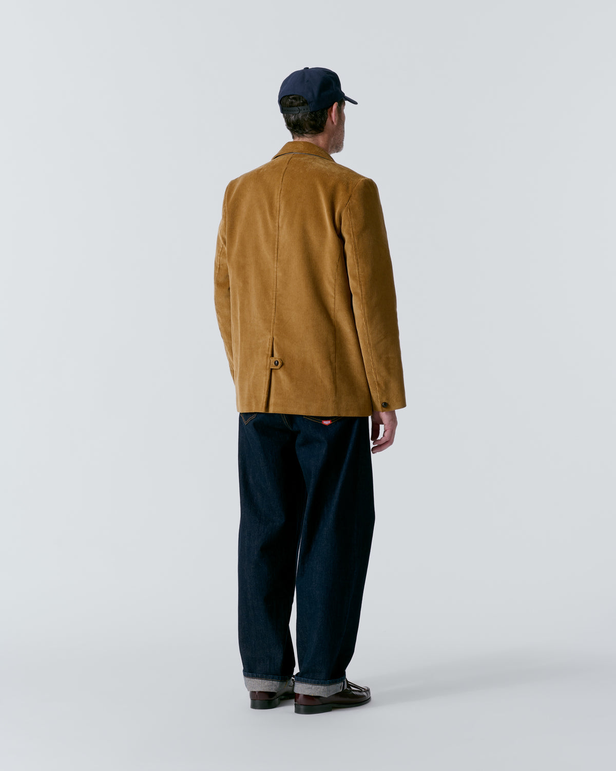 Single-Breasted Corduroy Jacket