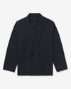 Noah - Double-Breasted Cotton Jacket - Black - Swatch