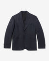 Noah - Herringbone Linen Sack Jacket (Pre-Order) - Black - Swatch