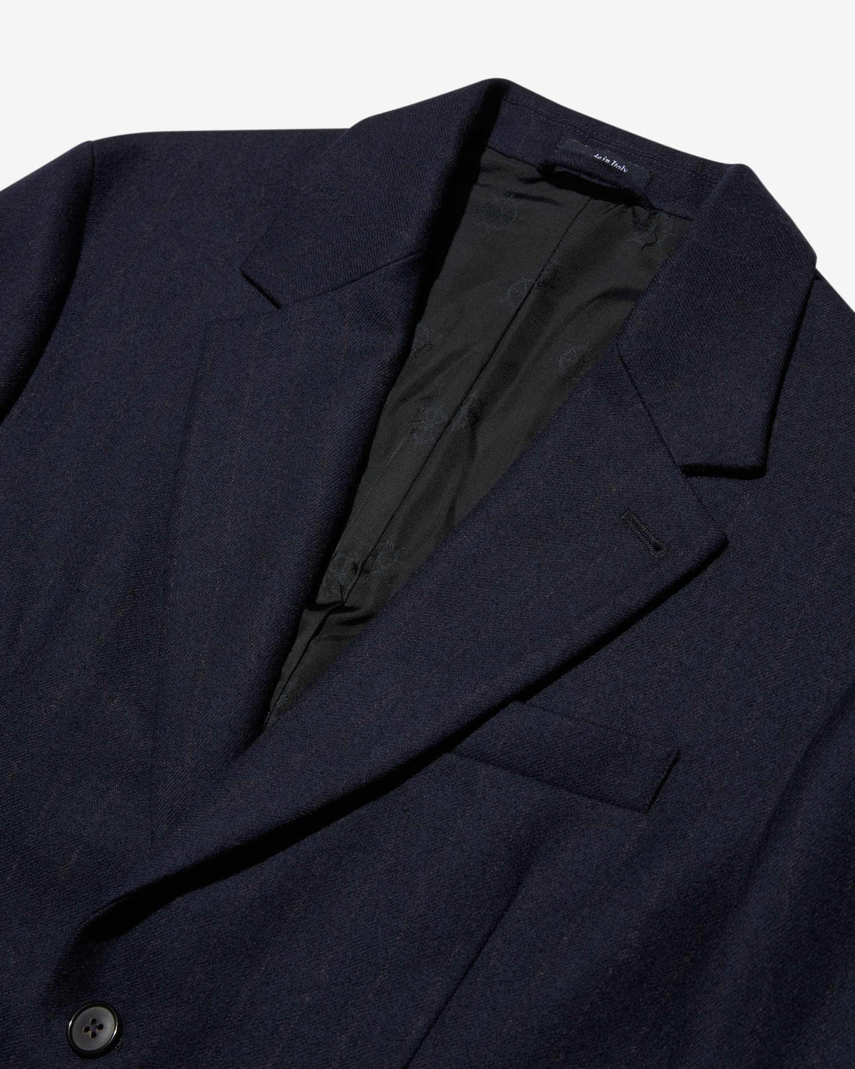 Single-Breasted Chalk Stripe Wool Jacket