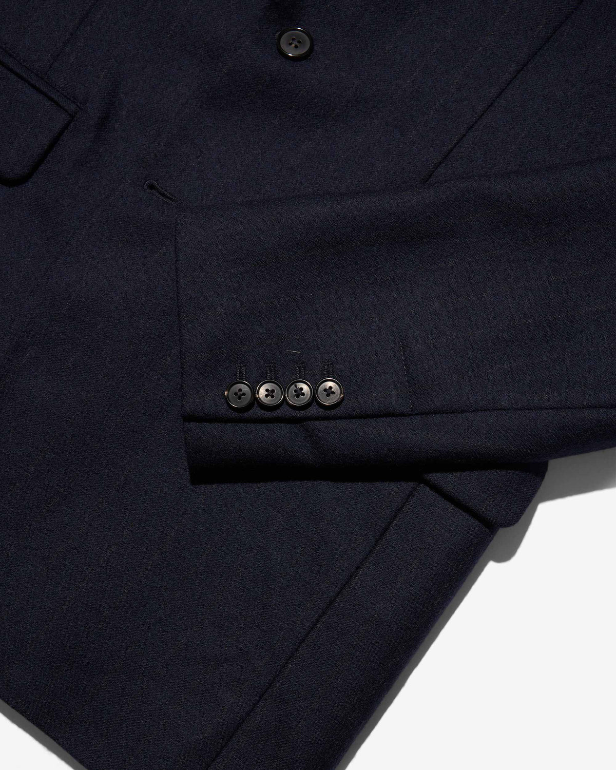 Single-Breasted Chalk Stripe Wool Jacket