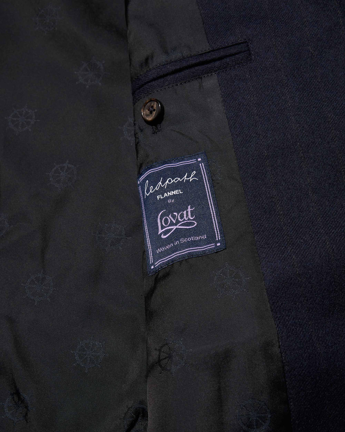 Single-Breasted Chalk Stripe Wool Jacket