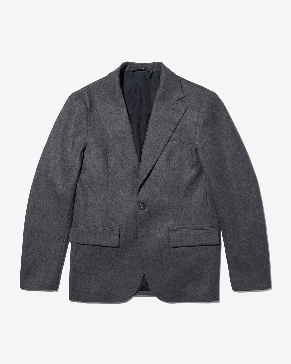 Single-Breasted Wool Jacket