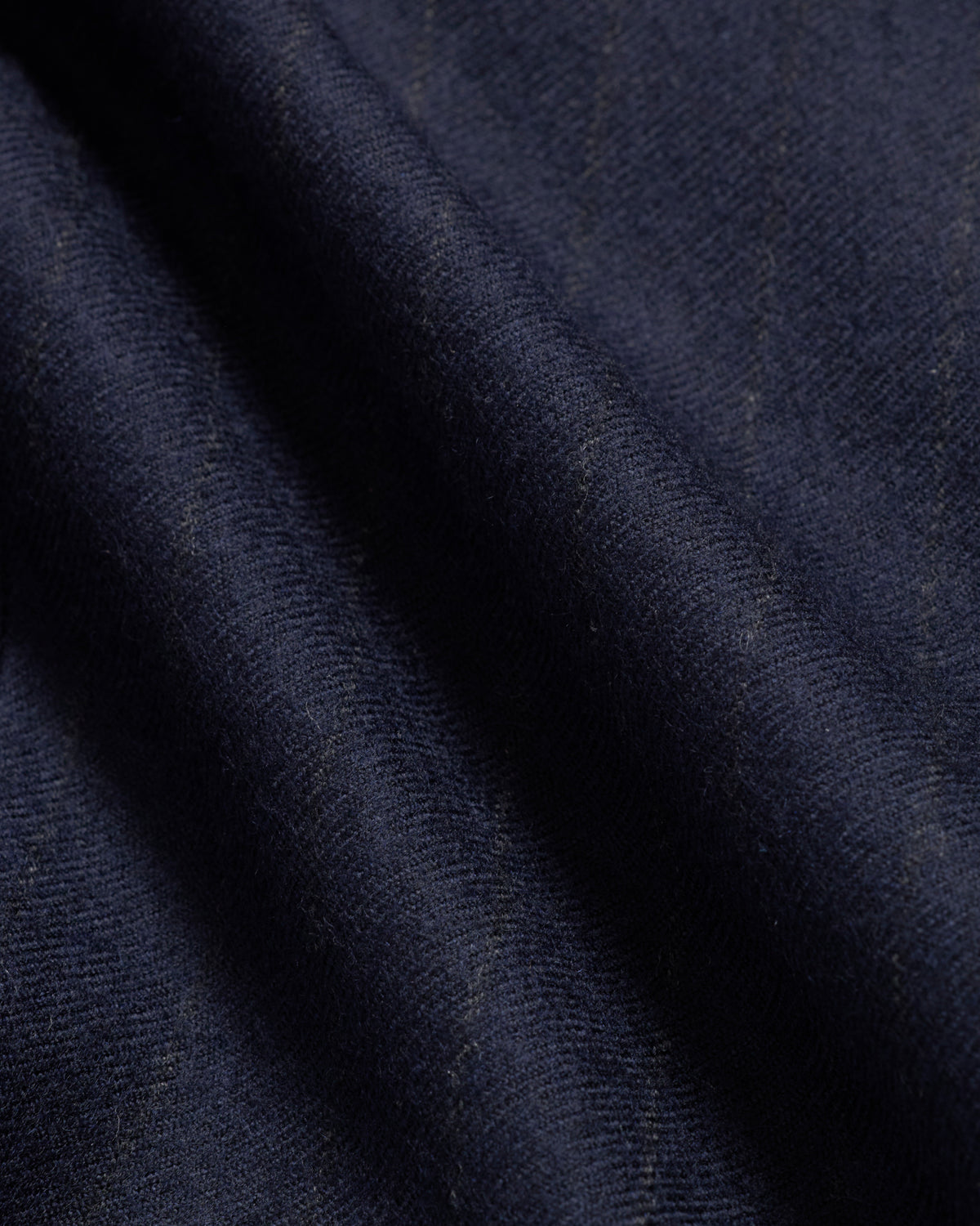 Flat Front Chalk Stripe Wool Trouser