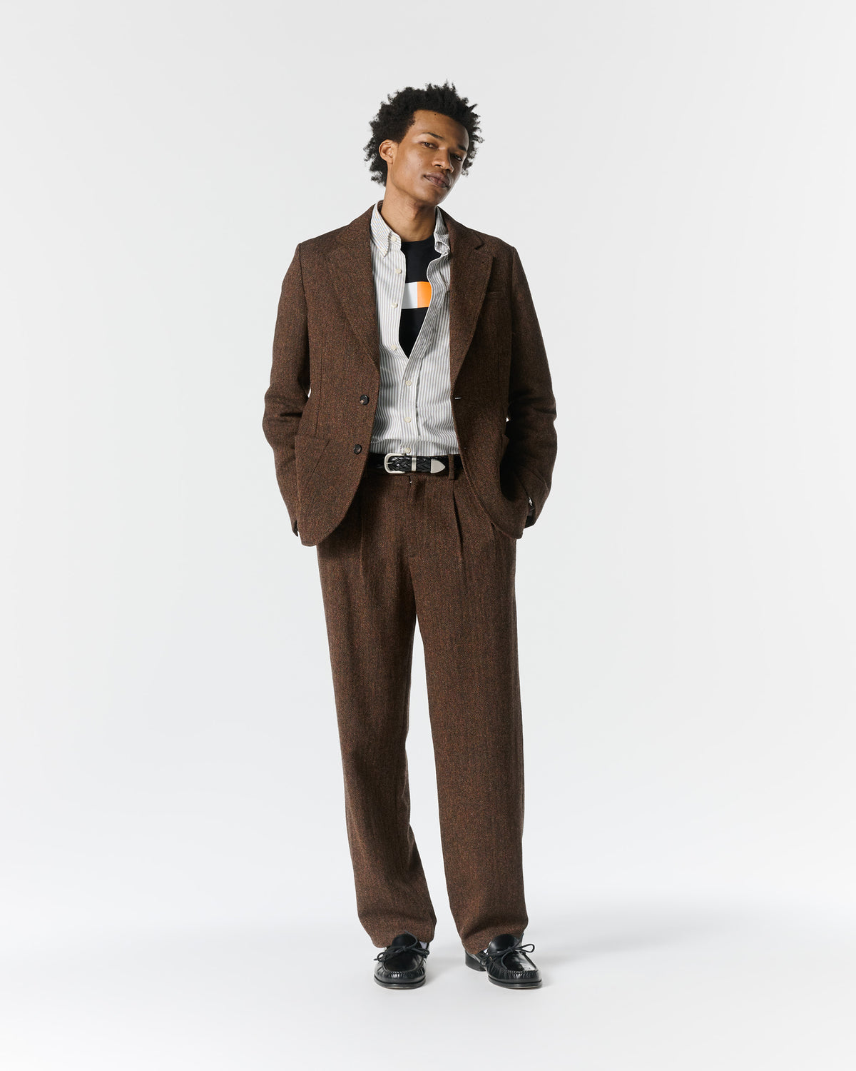 Wool Herringbone Sack Jacket