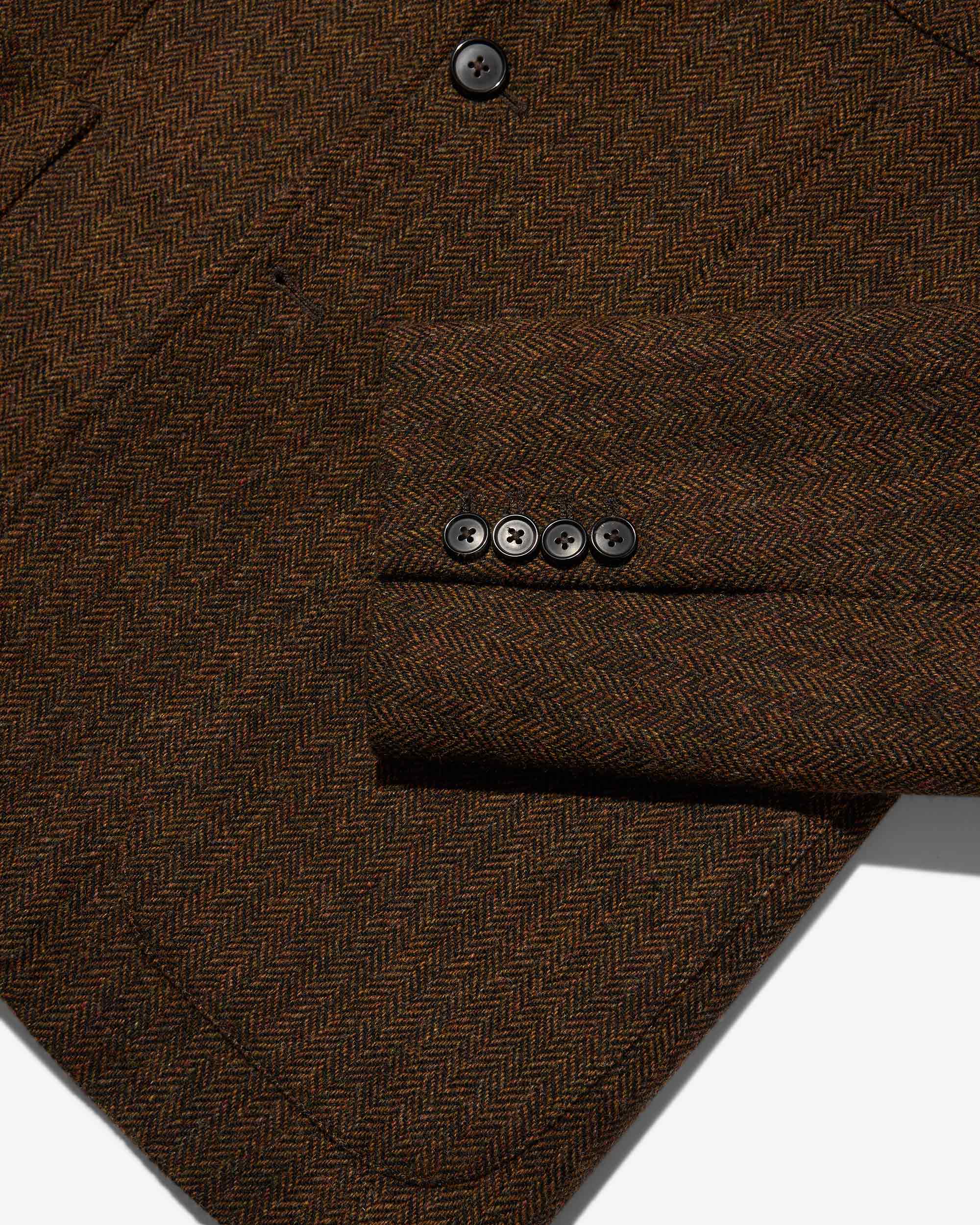 Wool Herringbone Sack Jacket - Noah