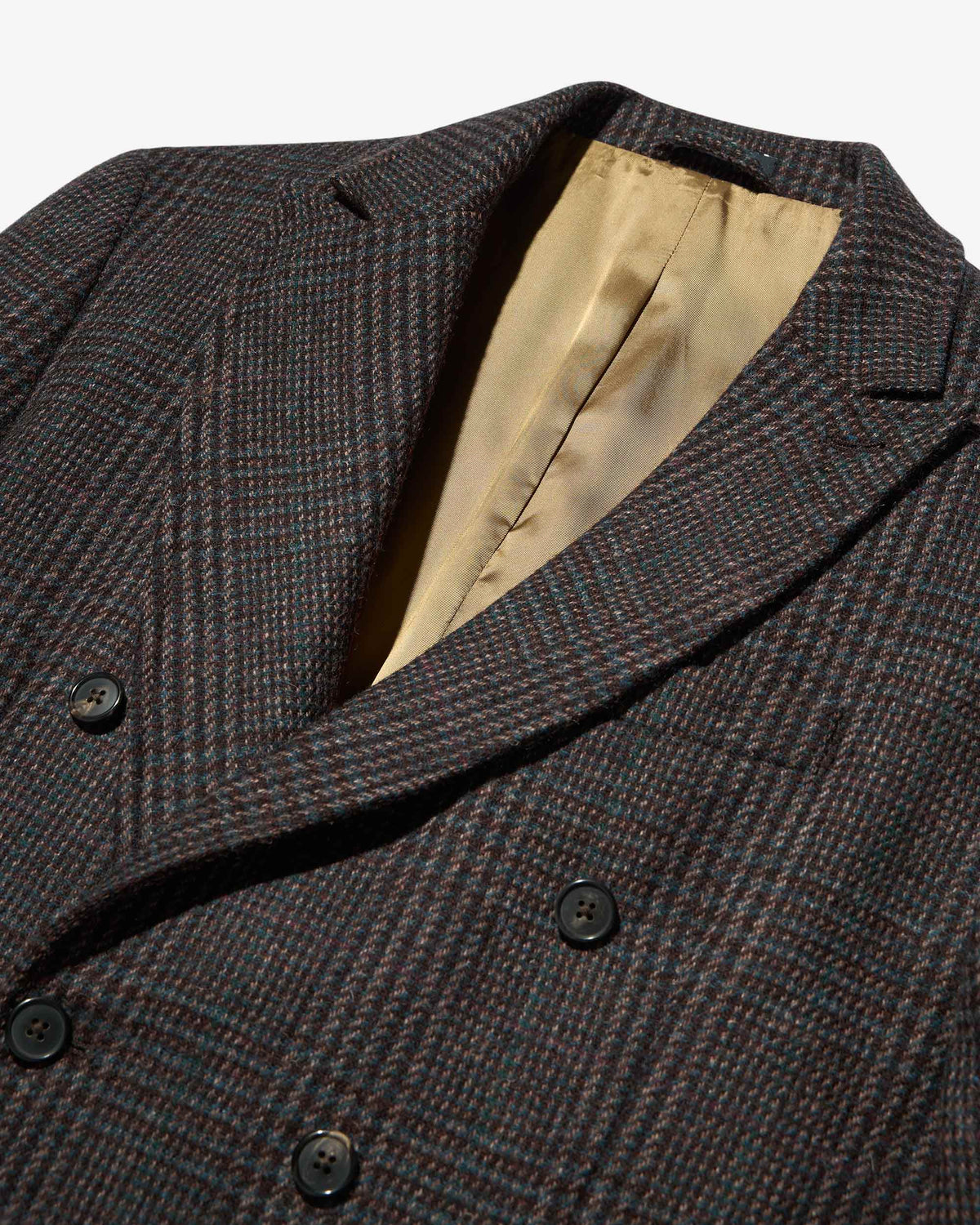 Irish Check Double-Breasted Jacket
