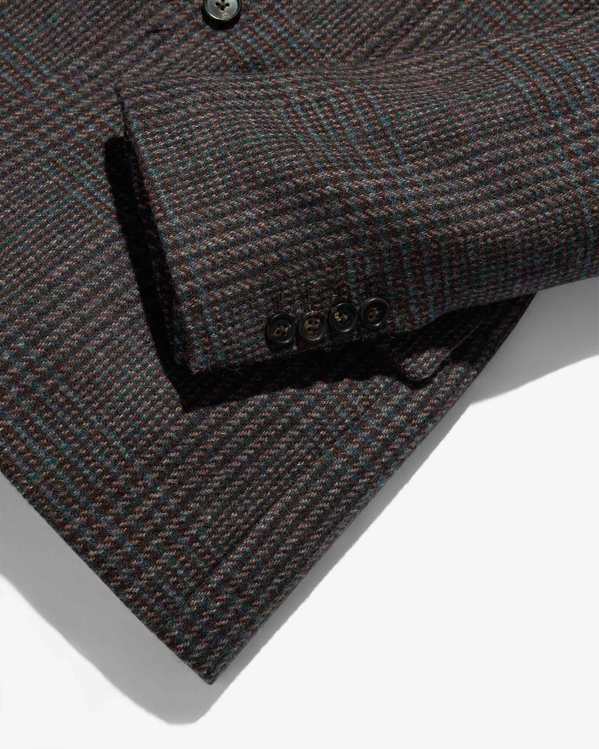 Irish Check Double-Breasted Jacket