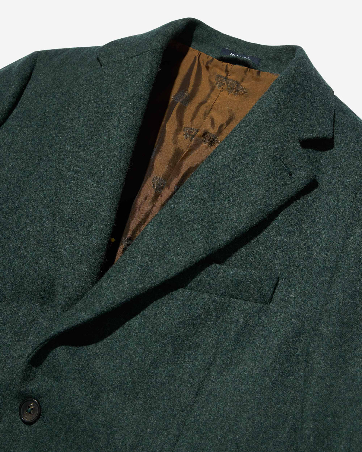 Single-Breasted Wool Flannel Jacket