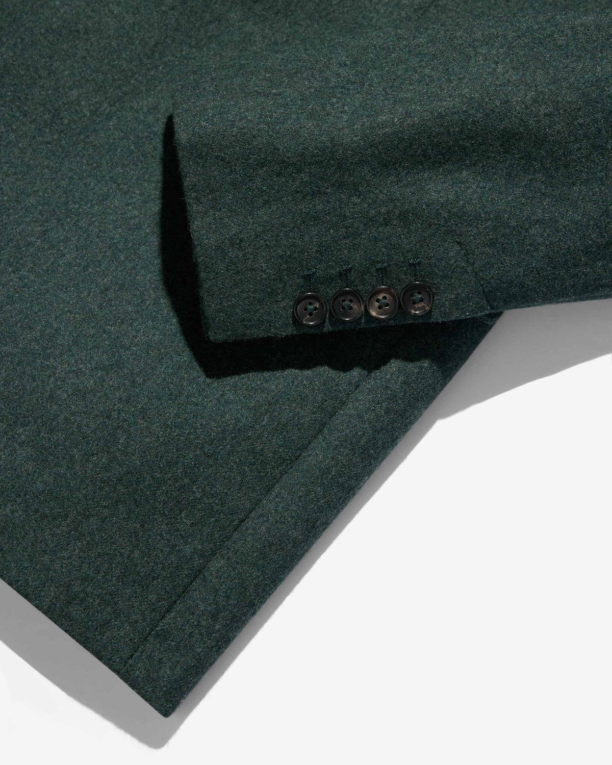 Single-Breasted Wool Flannel Jacket