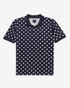 Noah - Polka Dot Polo - Navy/White - Swatch