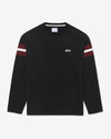 Noah - Raglan Practice Top - Black/Harvard/White - Swatch