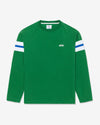 Noah - Raglan Practice Top - Pine/White/Royal - Swatch