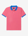 Noah - Contrast Collar Pique Polo - Watermelon - Swatch