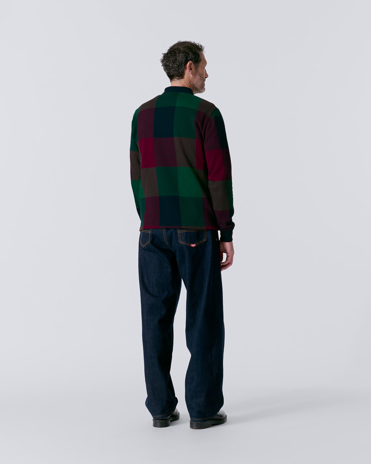 Buffalo Plaid Zip Polo