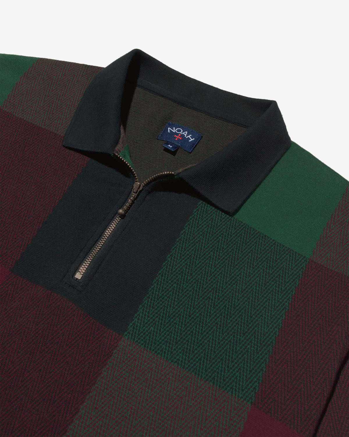 Buffalo Plaid Zip Polo