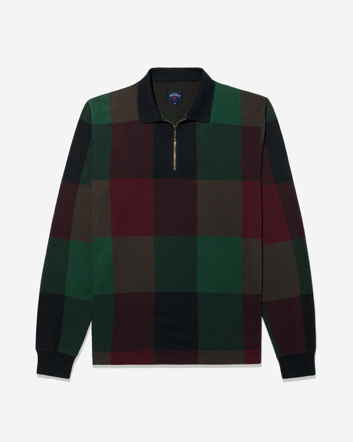 Buffalo Plaid Zip Polo