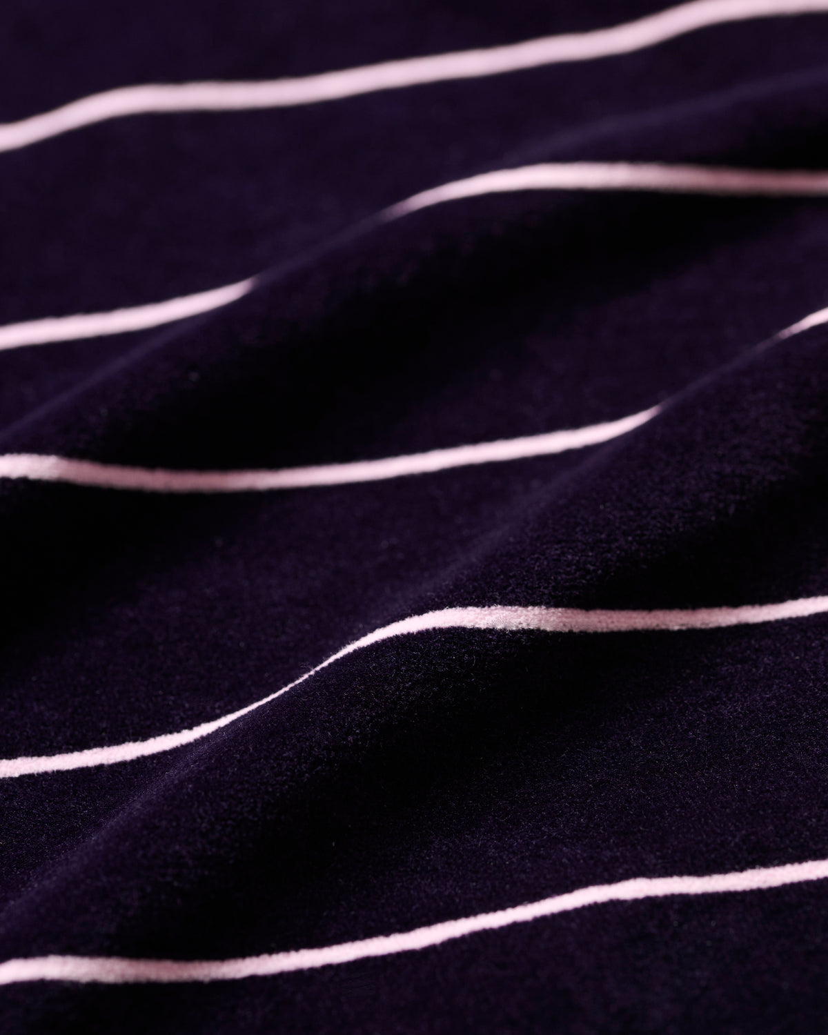 Velour Long Sleeve Polo