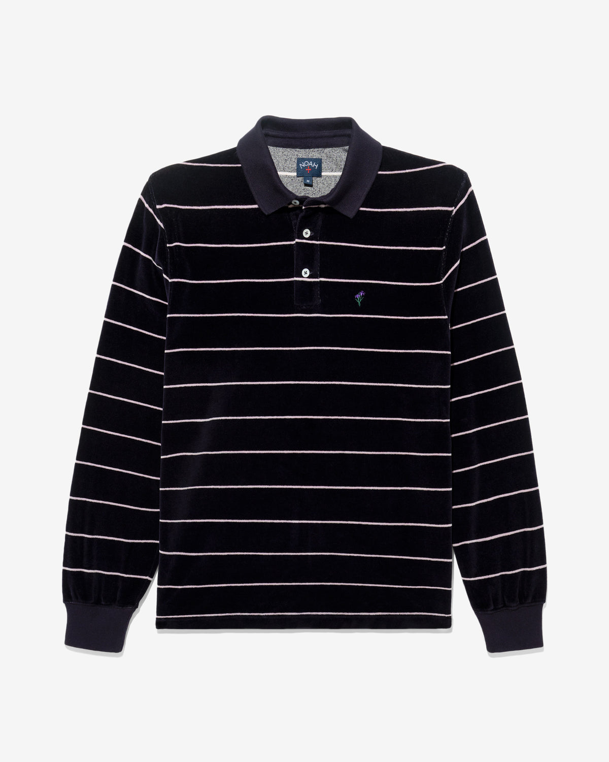 Velour Long Sleeve Polo