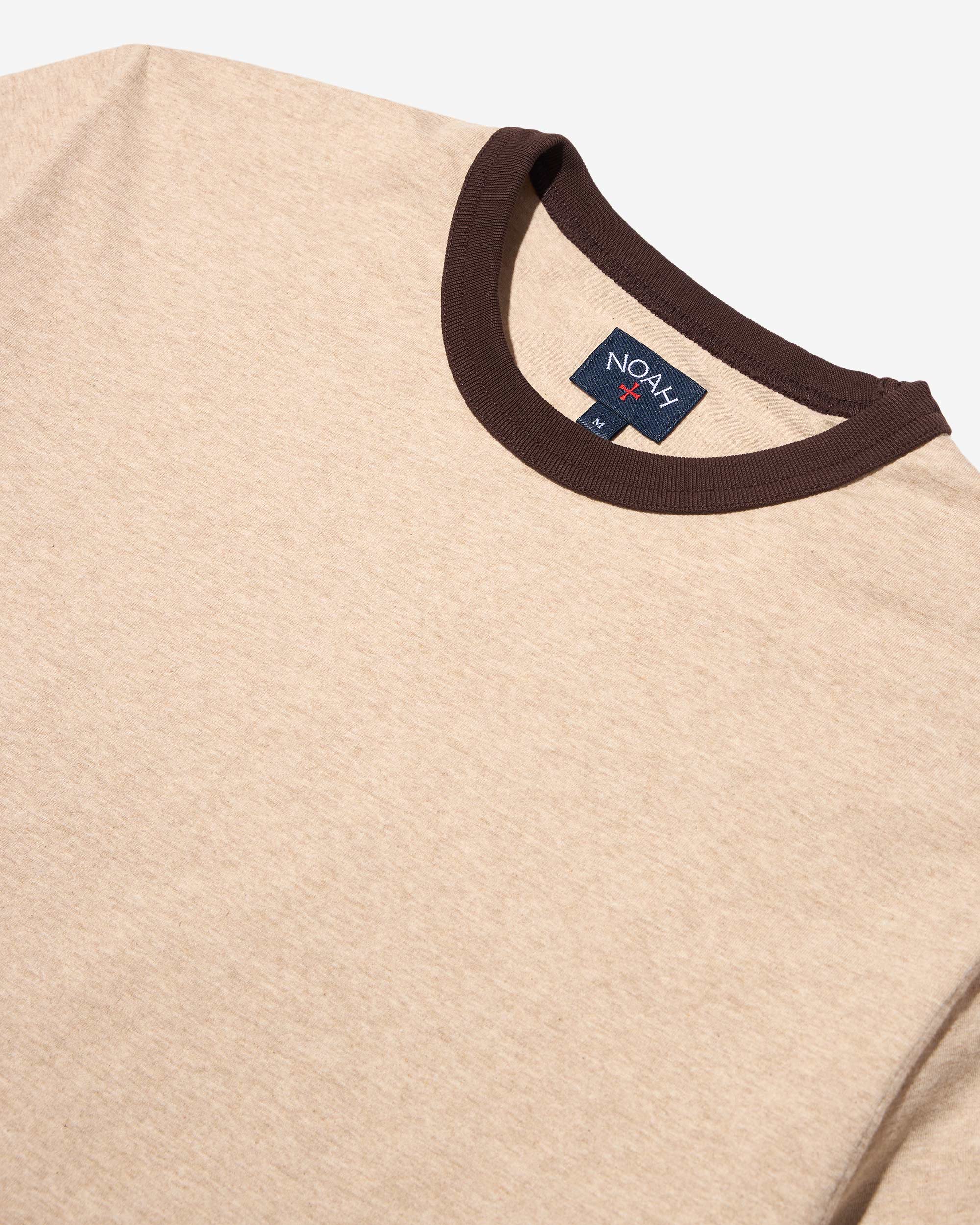 トップス Noah Heather Ringer Tee / Heather Tan L Heather Ringer Tee - Noah