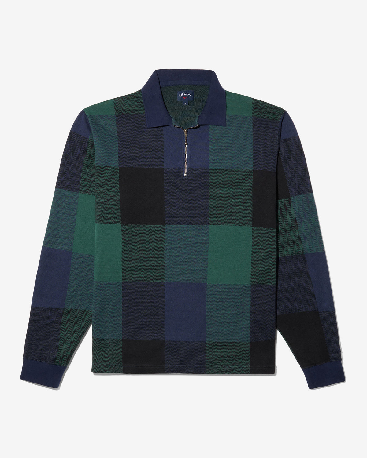 Buffalo Plaid Zip Polo