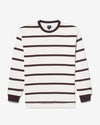 Noah - Oversized Rugby Top - Off White/Brown - Swatch