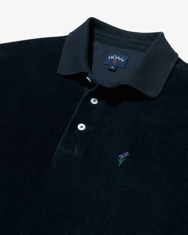 Noah - Velour Long Sleeve Polo - Detail
